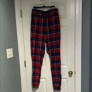 Ladies flannel joggers